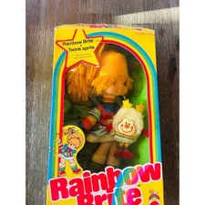 Vintage 1983 Rainbow Brite Doll and Twink Sprite Hallmark Cards 80s Toy Set