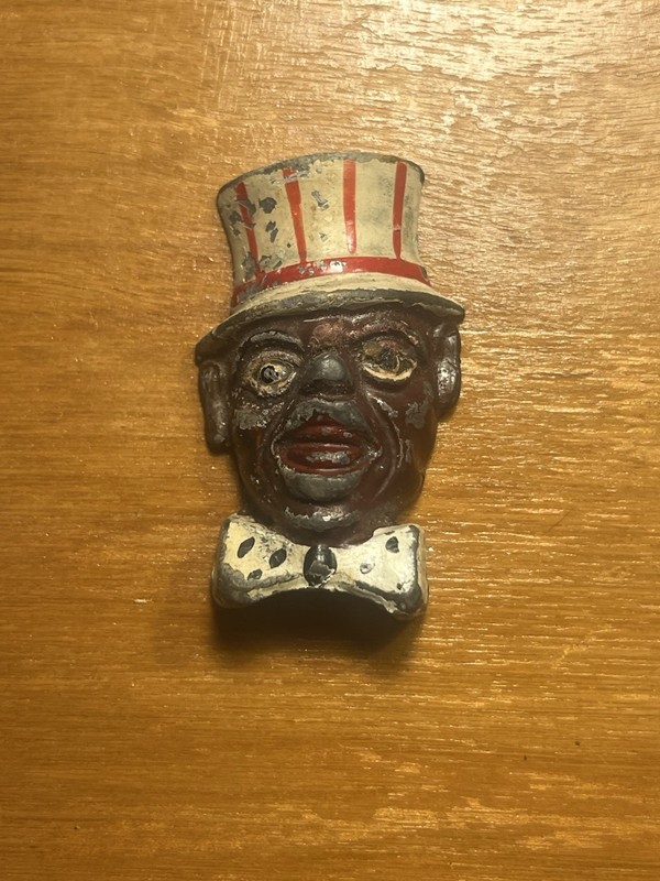 RARE!! 1940’s Black Uncle Sam Cast Iron Pencil Sharpener RARE!