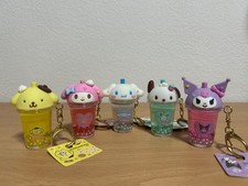 Sanrio Juice Charms Set of 5 Cinnamoroll, Pochacco, Pompompurin, Kuromi  My