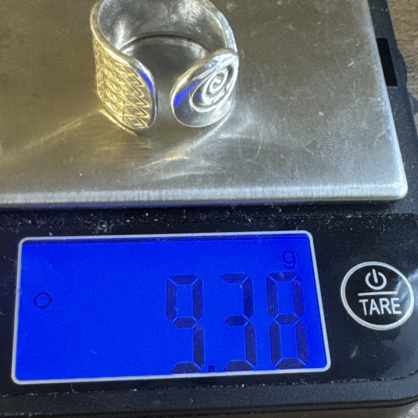 925 Solid Sterling Silver Hammered Handmade Ring … - image 15