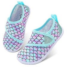 Toddler Water Shoes Boys Girls Aqua Socks Kids 10 Toddler A Green Mermaid