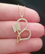 2Ct Round Cut White Moissanite Women's Cross Pendant 14K Yellow Gold Plated