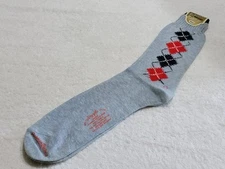 NEW VINTAGE RICHMAN BROTHERS ARGYLE MEN'S SOCKS BLUE COTTON RAYON ROCKABILLY  13