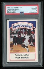 1991 Foot Locker 6 Deion Sanders Psa 8 Nm-mint Slam Fest Qty Available 1991 Foot Locker 6 Deion Sanders Psa 8 Nm-mint Slam Fest Qty Available