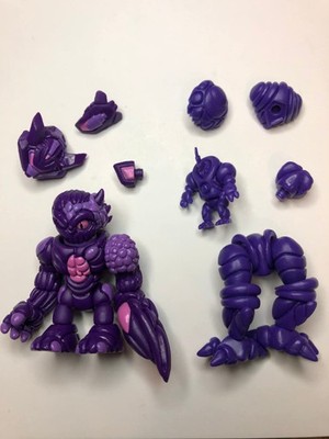 Glyos Incomplete Purple Phayeos + Armorvor + Different Hue Mushi Parts - Used