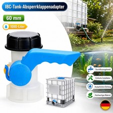 Butterfly Ventil Auslaufhahn 1000 Liter Beh&auml;lter Auslaufsicherung Edelstahlrohr