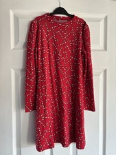 Matalan Girls Christmas Red Candy Cane Dress (Age 9)