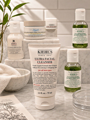 Lot of 6 Kiehl's Travel Skincare Bundle Cleanser Mask Milk Peel Toner $145 Value
