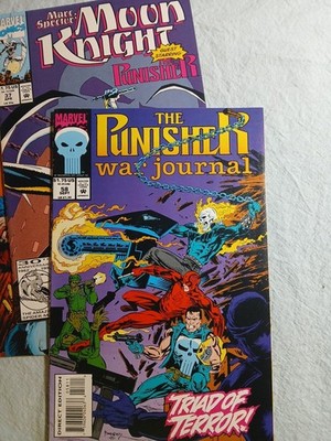 PUNISHER/MOON KNIGHT CROSSOVER - plus DAREDEVIL, GHOST RIDER - 3 from the 90s