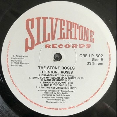 Stone Roses by The Stone Roses (Vinyl, Silvertone) for sale online