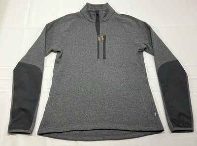 Fjallraven Ovik Fleece Half Zip 1/2 Pullover Women Small Gray Outdoor Hiking