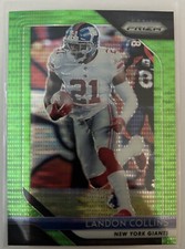 2018 Panini Prizm Landon Collins Neon Green Pulsar Prizm #60 Giants