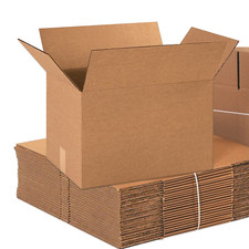 18" x 12" x 12" Corrugated Cardboard Boxes, Pack of 25 for Shipping