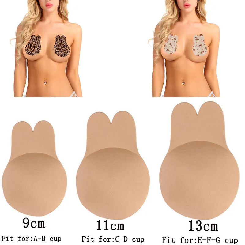 Women Silicone Invisible Bra Adhesive Stick On Push Up Gel Strapless  Backless