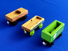 MY JOLLY'S CHOCOLATE CAR Pair of CAKE CARGO CARS / Thomas Wooden Railway
