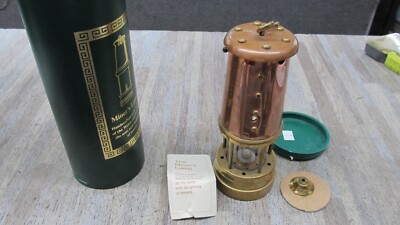 Vintage British Coal Mining Company Coal Miners Lamp / Lantern