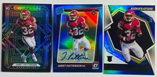 2021 Optic JARET PATTERSON Blue Prizm /40 RC AUTO Rookies & Stars /49 - 3 Card