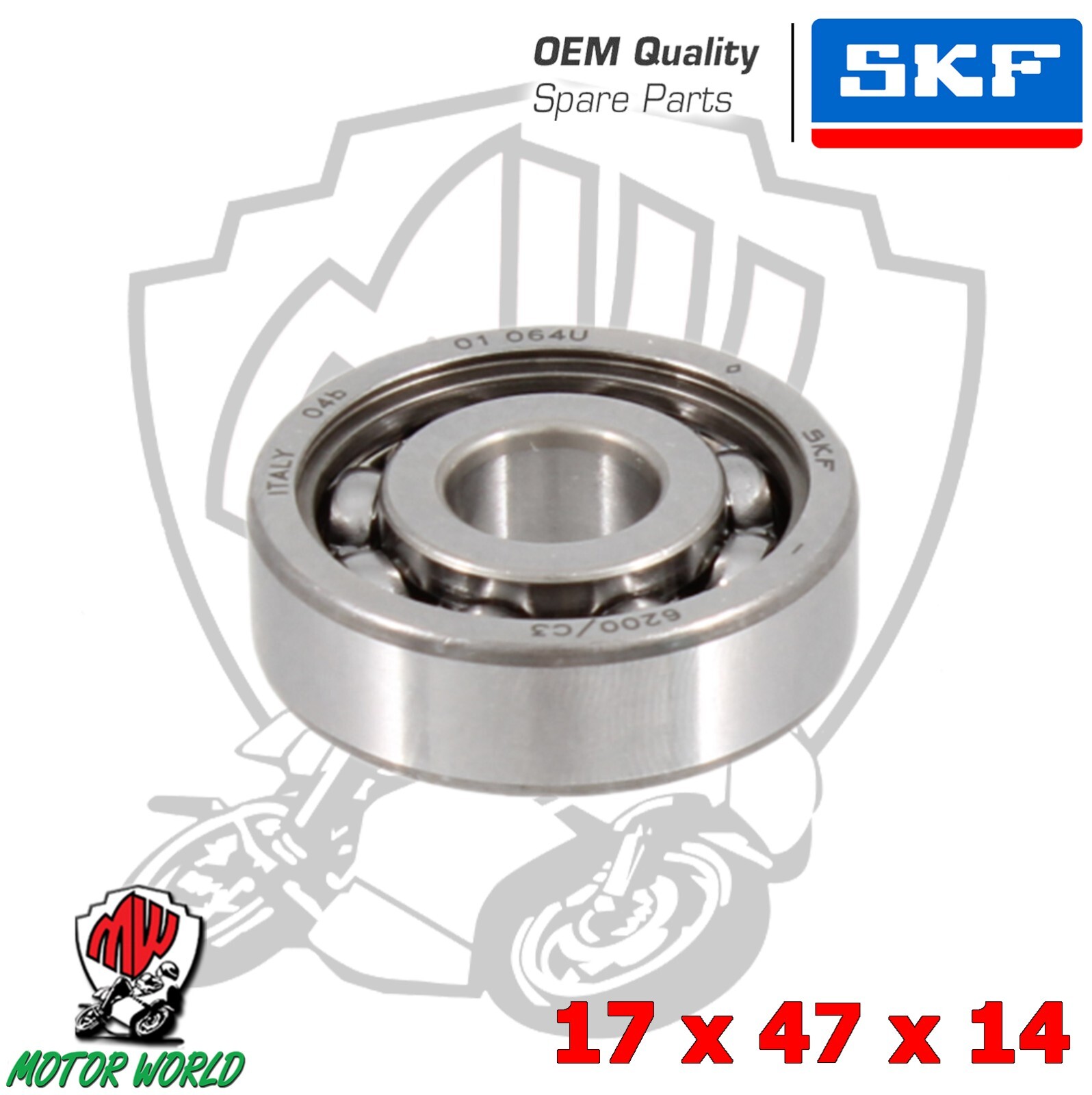 CUSCINETTO ALBERO MOTORE LATO FRIZIONE  PIAGGIO VESPA 50 N L 1963 - 1971