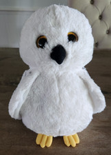 Wizarding World of Harry Potter Owl HEDWIG 12" Plush Yellow Glitter Eyes