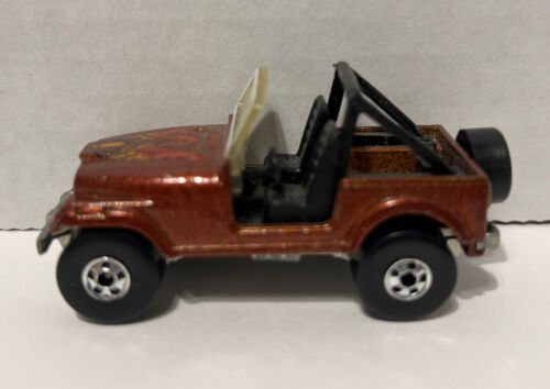 Vintage Hot Wheels 1981 JEEP CJ-7 Eagle Real Riders Brown - Made in Malaysia - Picture 1 of 8