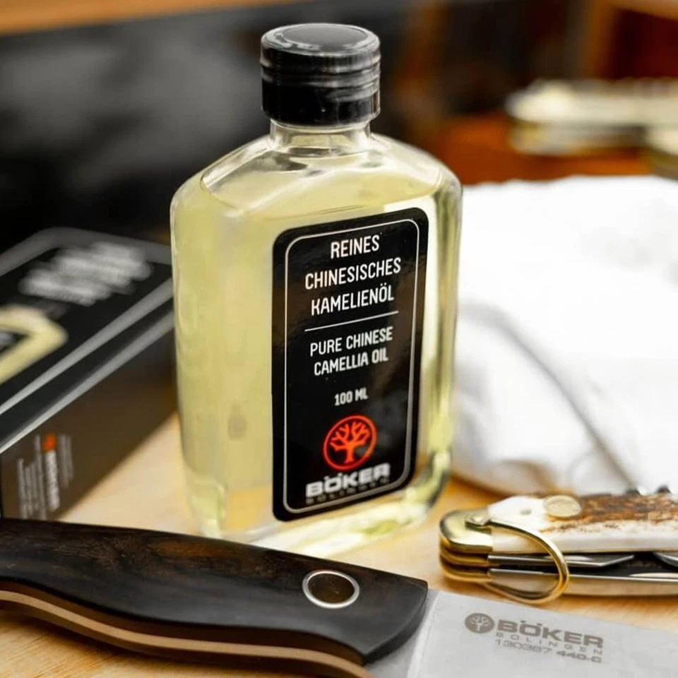 Böker Kamelienöl Korrosionsschutz Kohlenstoffstahl 100 ml Messerpflege Klinge - Bild 4 von 4