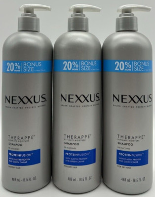 3PK Nexxus Therappe Protein Fusion Shampoo ~ Bonus Size 16.5 FL OZ EACH ~ NEW