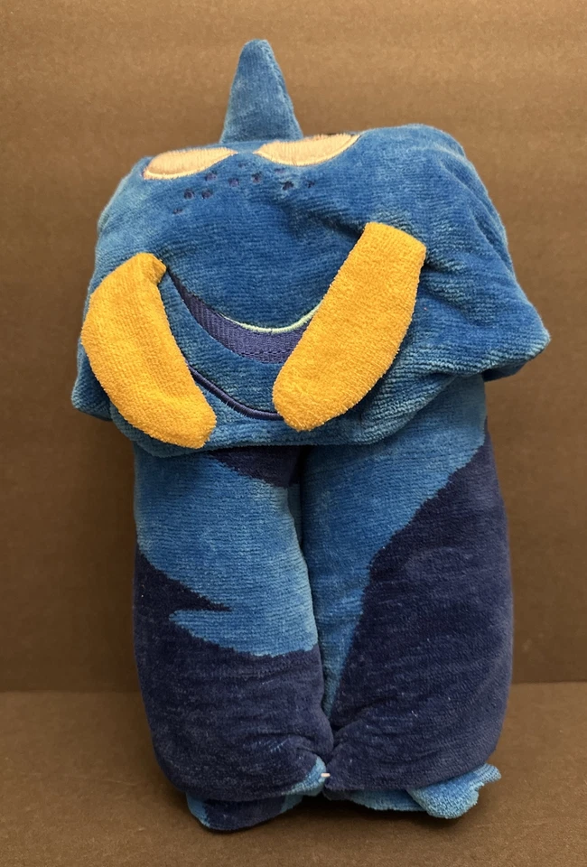 Полотенце с капюшоном Disney Dory синий рыбы 100% хлопок махровый 51 «x 23» бассейн пляж ванна новый - Изображение 3 из 4