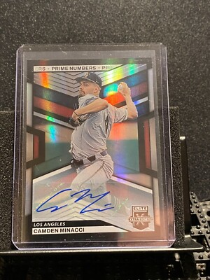 Camden Minacci 2023 Elite Extra Prime Numbers Auto (B) #20/60 - Angels