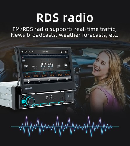 Android 13 1Din Bluetooth Car Stereo Radio MP5 Player For CarPlay GPS W/Camera - Picture 15 of 24