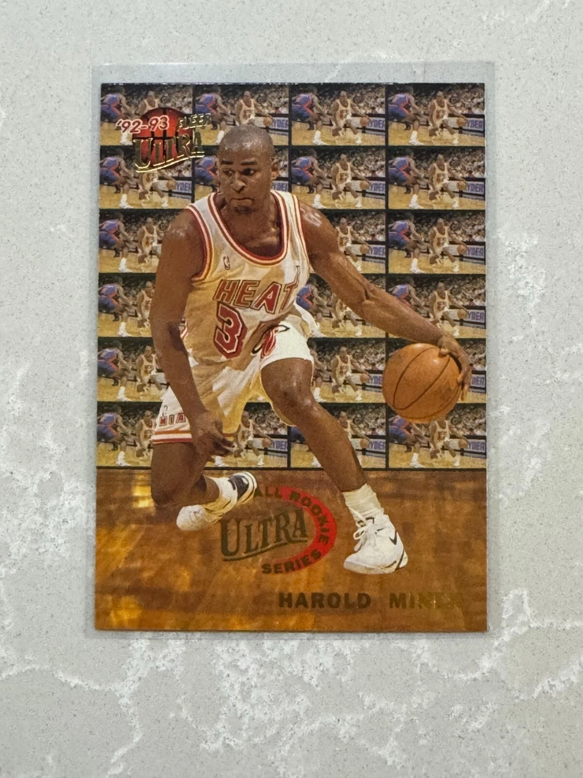 Harold Miner trading card