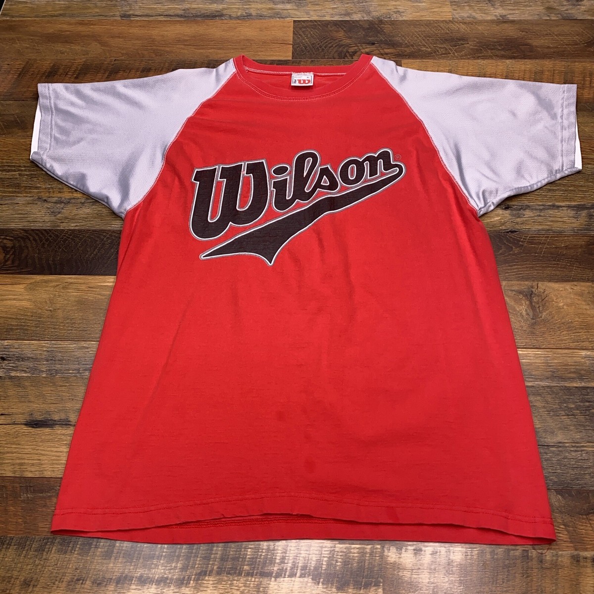 Vintage Wilson T Shirt Adult Extra Large Red White Vented