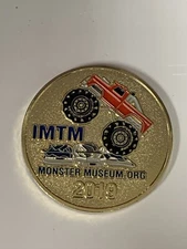 2019 International Monster Truck Museum Hall of Fame ceremony collectible coin.