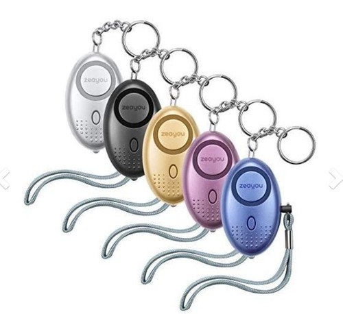 130DB Siren Safety LED Emergency Self Defense Personal Whistle Alarm Keychain - 第 7/7 張圖片