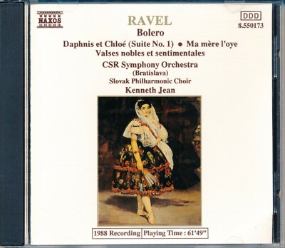 Ravel: Bolero, Daphis et Chloe, Ma mere l'oye, NAXOS 8.550173 USA 1989 CD.