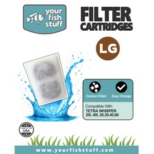 Tetra Whisper Regular / Large Power Filter Replacement Cartridges Fits 20,30,40
