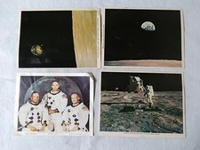 NASA Photo Print Lot of 4 Armstrong Moon Landing Space Apollo 11 Aldrin Vintage