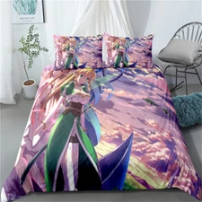 Sword Art Online Single Double Queen King Size Bed Quilt Doona Duvet Cover Set