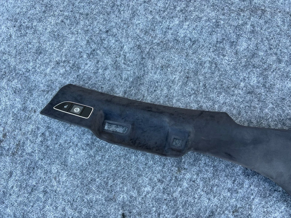 ALCANTARA GAMUZA LADO IZQUIERDO PILAR C NEGRO OEM 25K 2013-2018 AUDI S8 A8 Foto 4 de 4