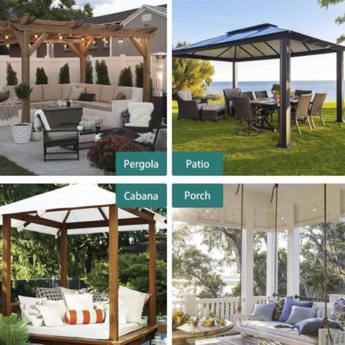 Tende impermeabili per interni/esterni per tende oscuranti privacy spesse patio - Foto 12 di 136