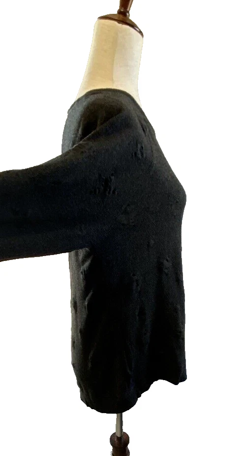 Top de pijama de salón de manga larga negro con patrón de estrella M PJ Salvage para mujer Foto 2 de 4