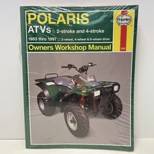 POLYBAG SEALED HAYES MANUAL POLARIS ATVS  2-STROKE 4-STROKE 1985 THRU 1997