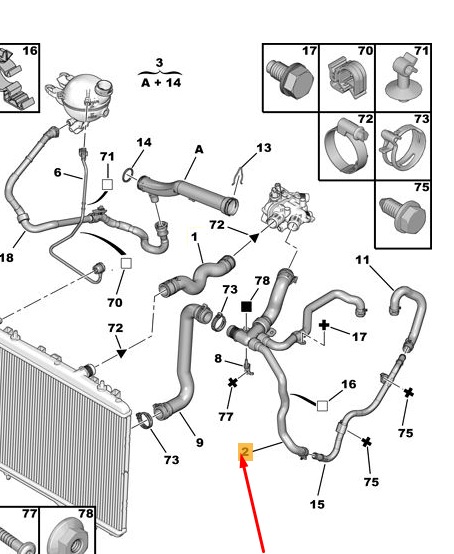hose 落っこち Replace# 1645060035 AUTO-MOHITO 1pack hose 落っこち Replace# 1645060035 AUTO-MOHITO 1pack