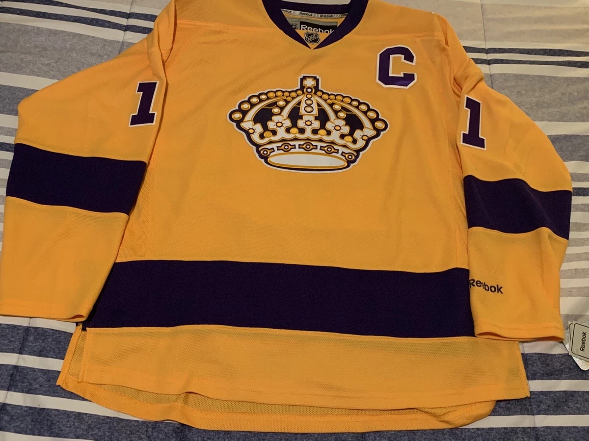 REEBOK  ANZE KOPITAR Los Angeles Kings Gold NHL Hockey Jersey