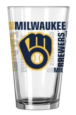 MLB "Spirit" 16oz Pint Glass (Milwaukee Brewers)