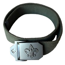 Boy Scouts of America BSA Green Canvas Belt Youth Boys 31  Length