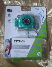 SEALED Vivitar DVR781HD Make a Splash Action Cam w/Waterproof Case Teal