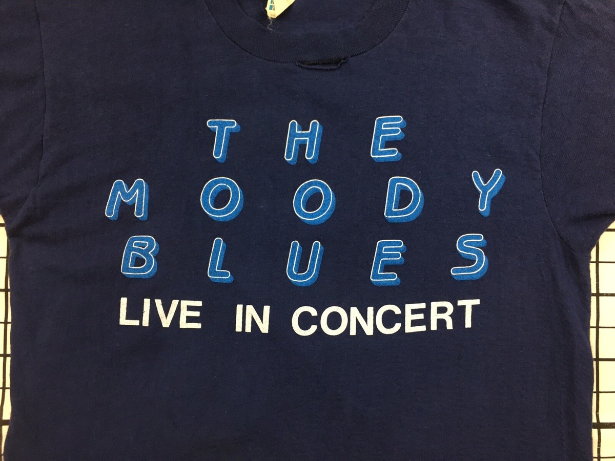 vintage 1983 THE MOODY BLUES LIVE IN CONCERT THE PRESENT t shirt 