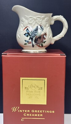 Rare Lenox Winter Greetings Creamer by Catherine McClung