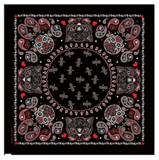 Cat Sugar Skull Design 21" x 21" Bandana #1076