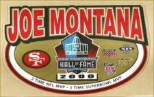 Joe Montana Tribute Football Helmet Decals Free Shipping Offered 